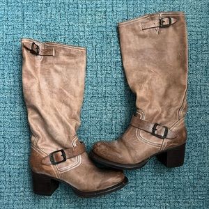 FRYE Veronica Tall Heeled Leather Boot 👢
